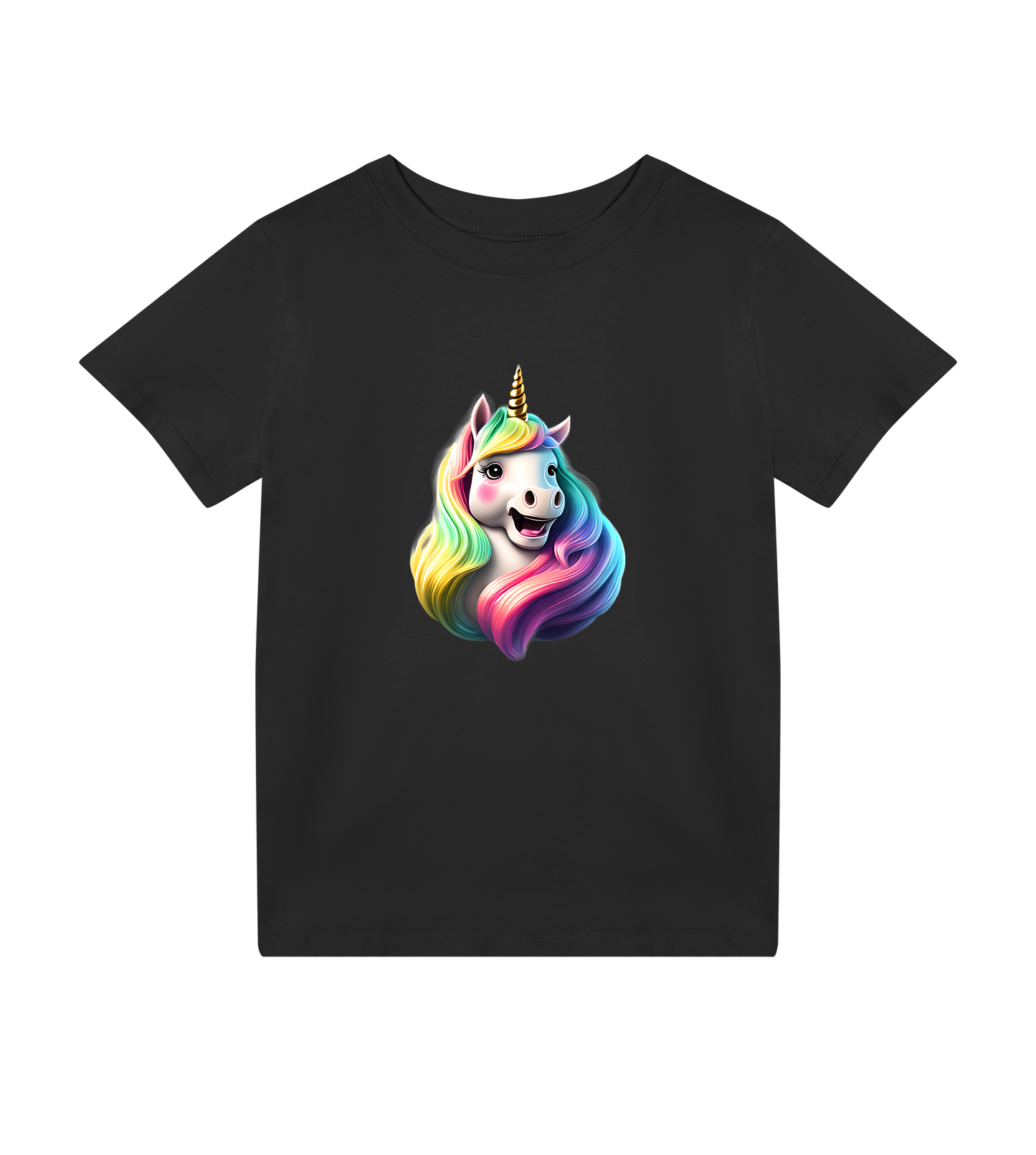 Happy Unicorn Kids T-Shirt – Colorful & Comfy for Boys and Girls