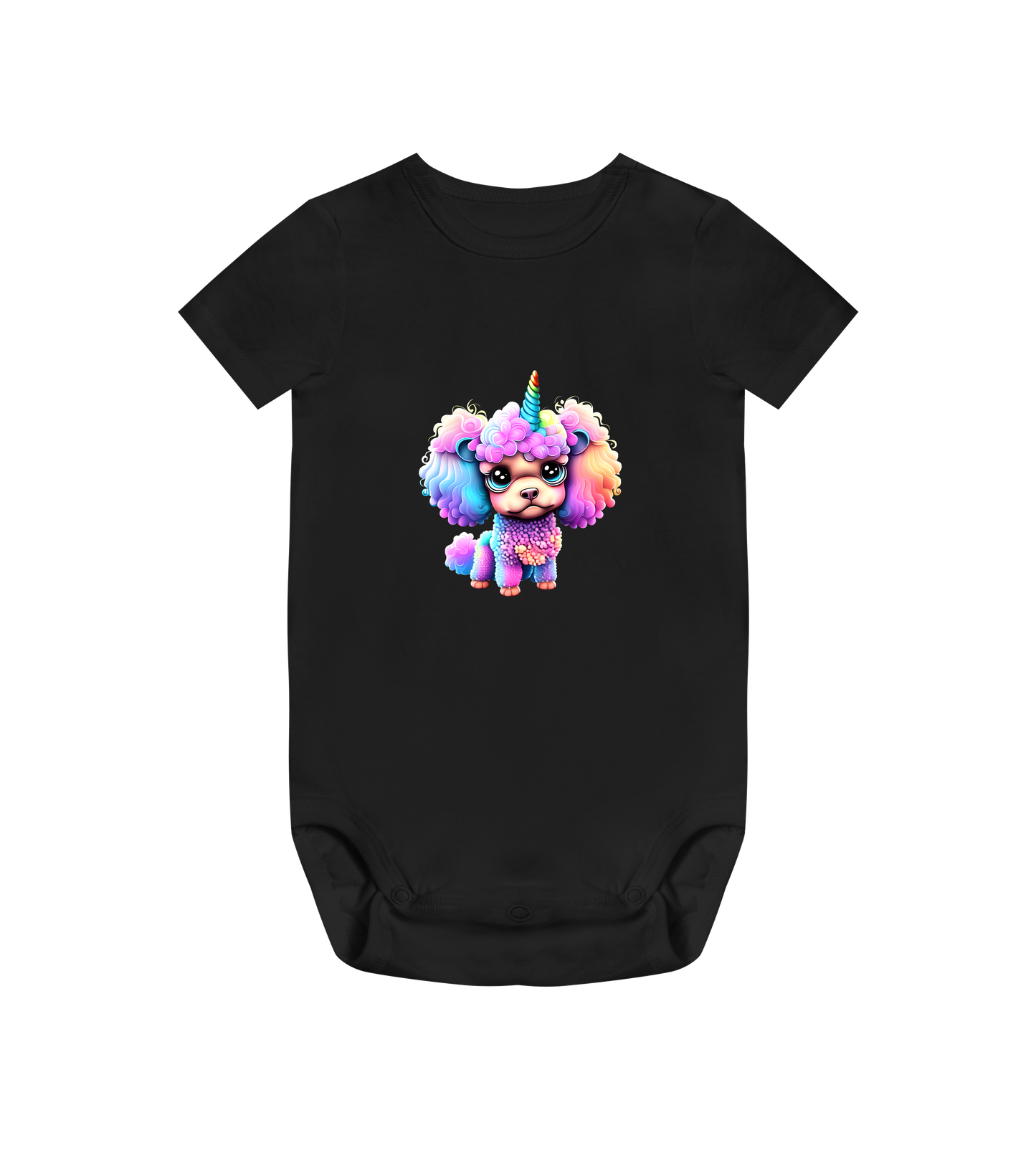 Poodle Unicorn Baby Bodysuit – Adorable & Soft for Newborns and Toddlers