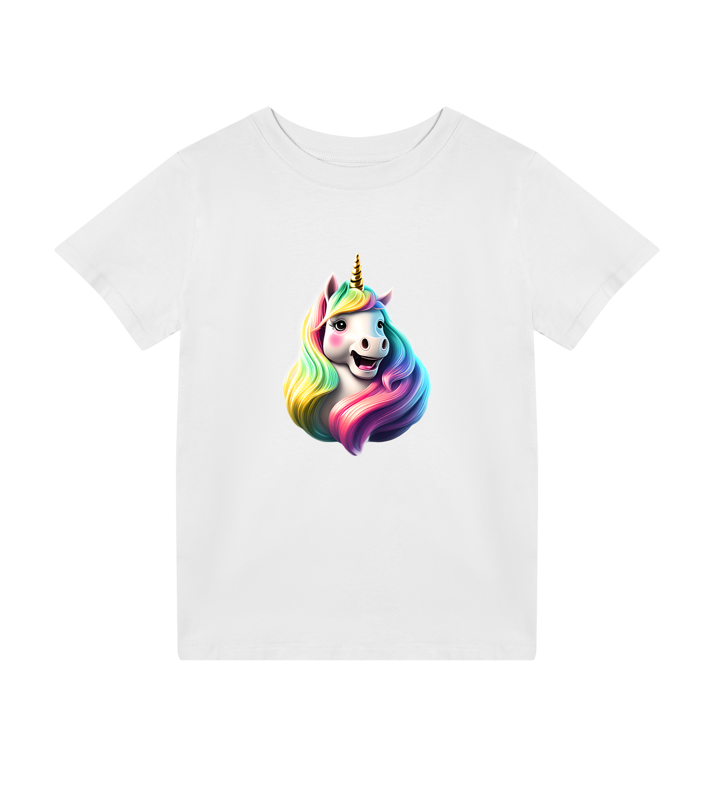 Happy Unicorn Kids T-Shirt – Colorful & Comfy for Boys and Girls